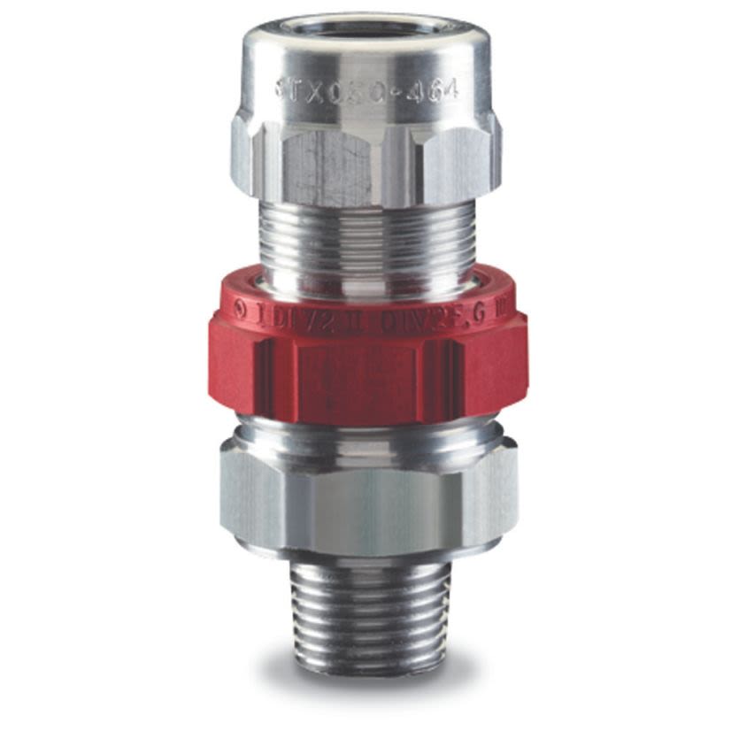 T&B® Fittings Star Teck XP® STX100-467 Cable Connector, 1 in Trade, 0.88 to 1.065 in Cable Openings, Aluminum